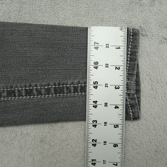 Seven7 Jeans Women's Size 27 Gray Low-Rise Skinny Denim 29" Inseam Distressed - Picture 7 of 16